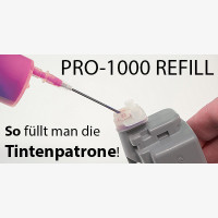 Pro-1000 Original-Tintenpatrone nachfüllen - Pro-1000 Original-Tintenpatrone nachfüllen