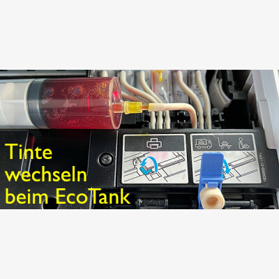 Empty and refill EcoTank, change ink - Empty and refill EcoTank, change ink