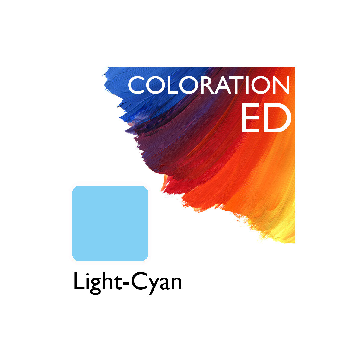 Coloration ED Flasche Light-Cyan