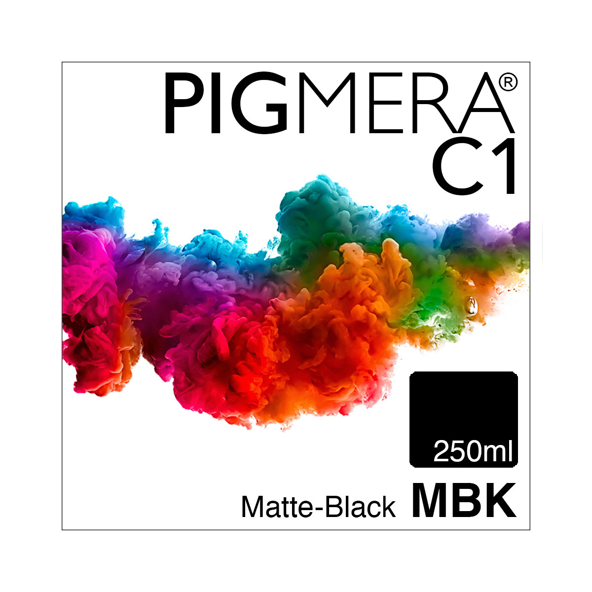 farbenwerk Pigmera C1 BottleMatte-Black 250ml