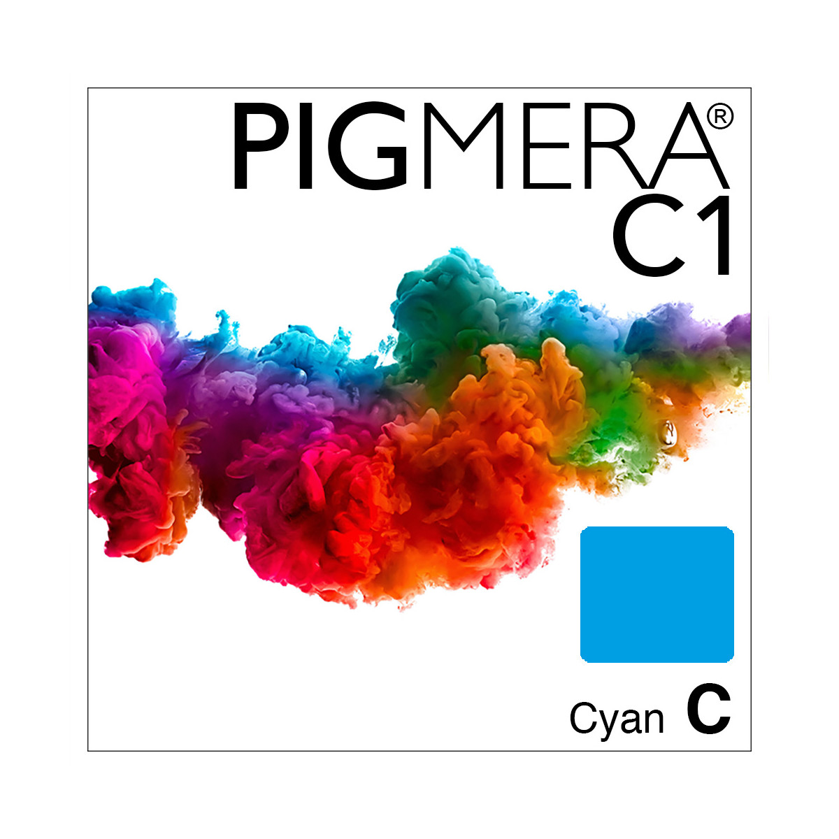 farbenwerk Pigmera C1 Flasche Cyan