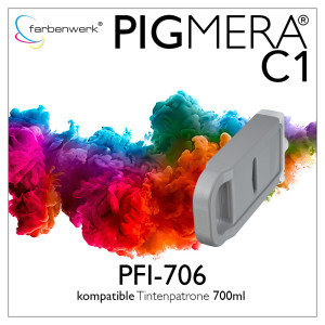 Recycled Ink Cartridge 700ml Pigmera C1 for PFI-706