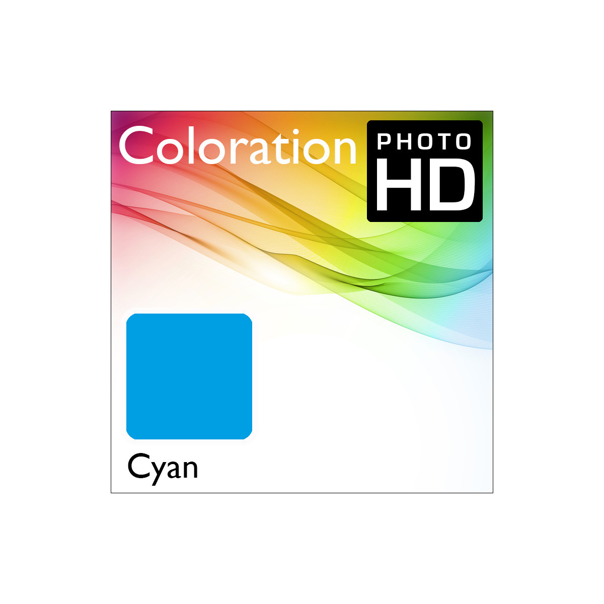 Coloration PhotoHD Flasche Cyan