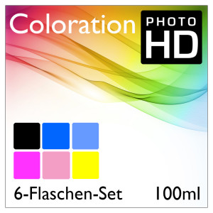 Coloration PhotoHD 6-Flaschen-Set (mit LC, LM) 100ml