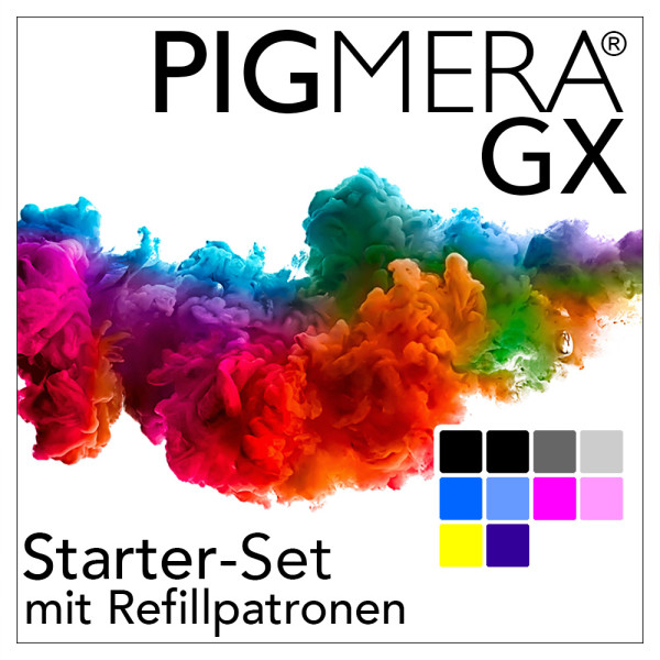 Starter-Set mit Refillpatronen - Pigmera GX SC-P900 (ohne Chip)