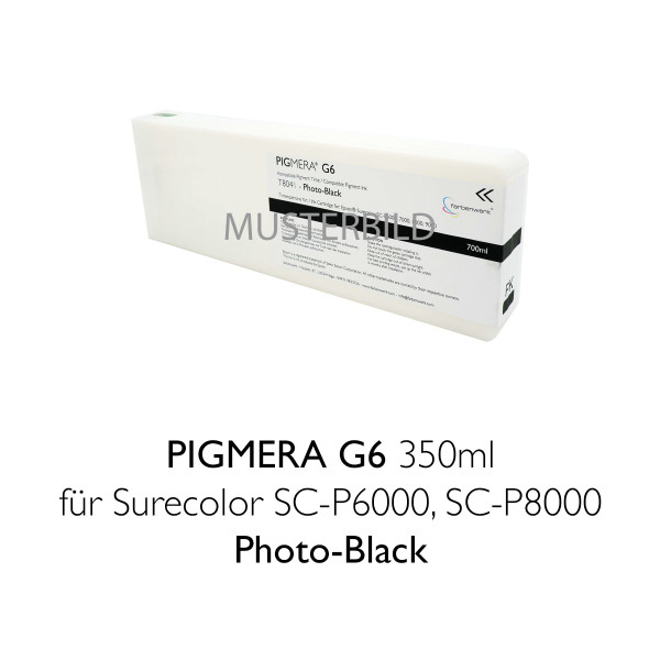 Kompatible Tintenpatrone Pigmera G6 350ml T8241 Photo-Black