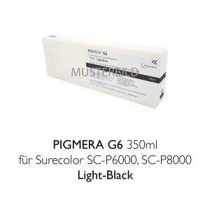 Kompatible Tintenpatrone Pigmera G6 350ml T8247 Light-Black