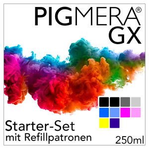 Starter-Set mit Refillpatronen - Pigmera GX SC-P900 250ml...