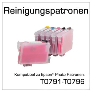 Reinigungspatronen für Epson Photo 1500W T0791-T0796...