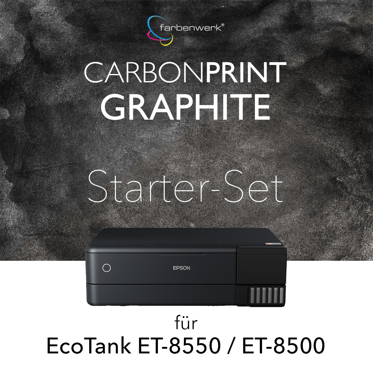Starter-Set Carbonprint Graphite für EcoTank...