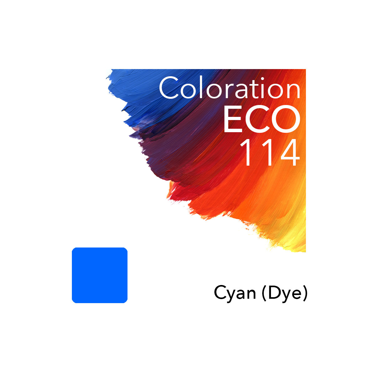 Coloration ECO compatible to Epson 114 C (Cyan)
