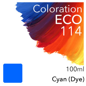 Coloration ECO kompatibel zu Epson 114 C (Cyan) 100ml