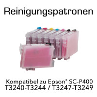 Reinigungspatronen für Epson Surecolor SC-P400 T3240-T3249 (8 Patronen)