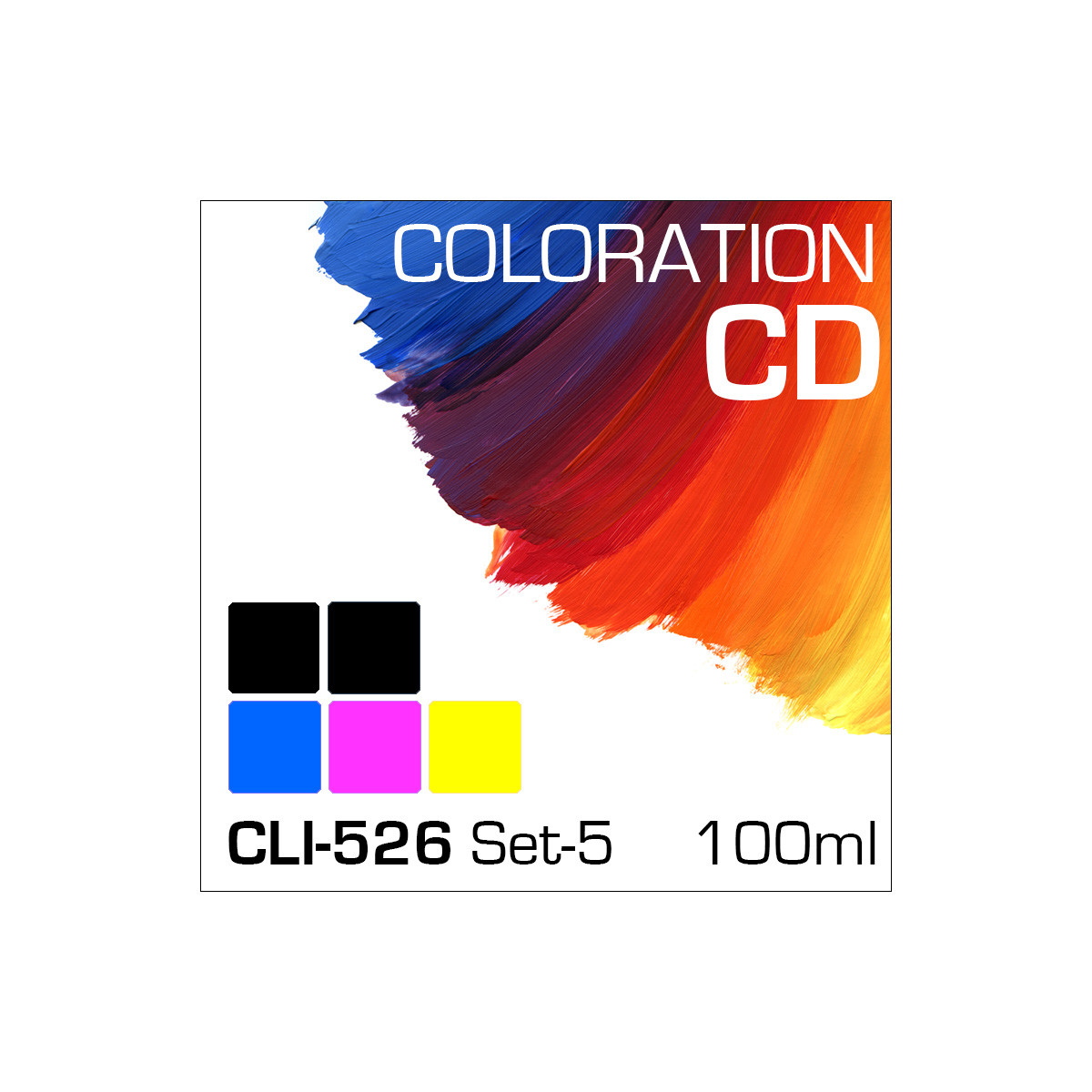 Coloration CD 100ml CLI-526/PGI-525 5-Flaschen Set