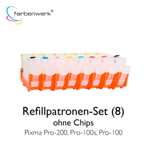 Refillpatronen-Set Pixma Pro-100s CLI-42 (ohne Chip)