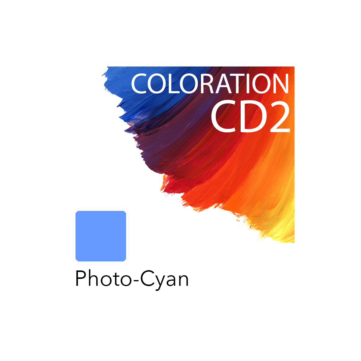 Coloration CD2 Flasche Photo-Cyan