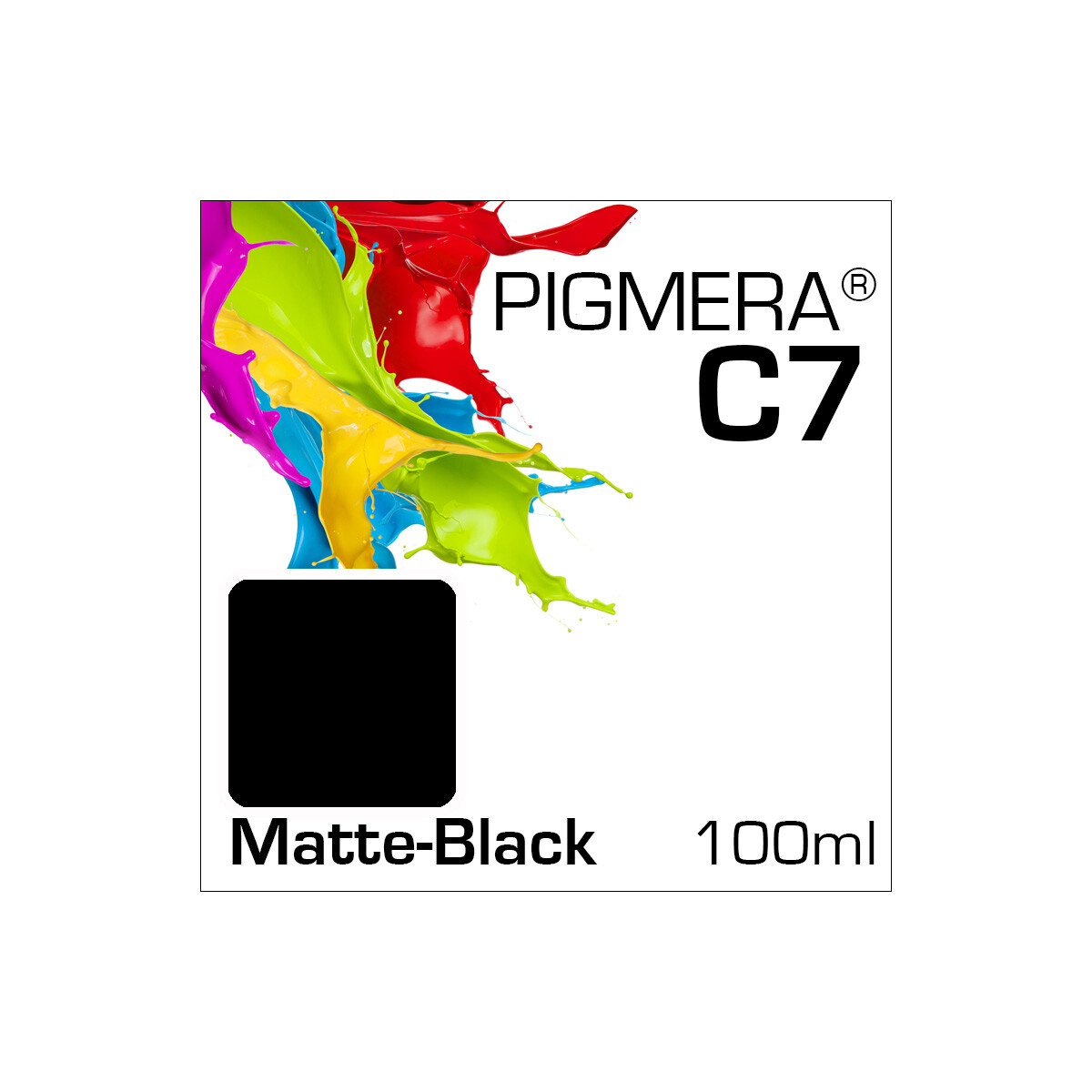 Pigmera C7 Bottle 100ml Matte-Black (Abverkauf)