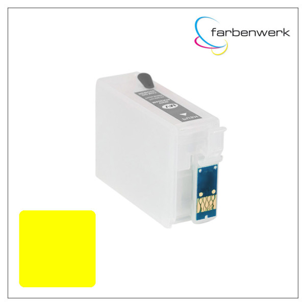 Refillcartridge T760x with Autoreset-Chip T7604 Yellow