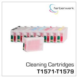 Cleaning Cartridges for Epson Photo R3000 T1571-T1579 (9...