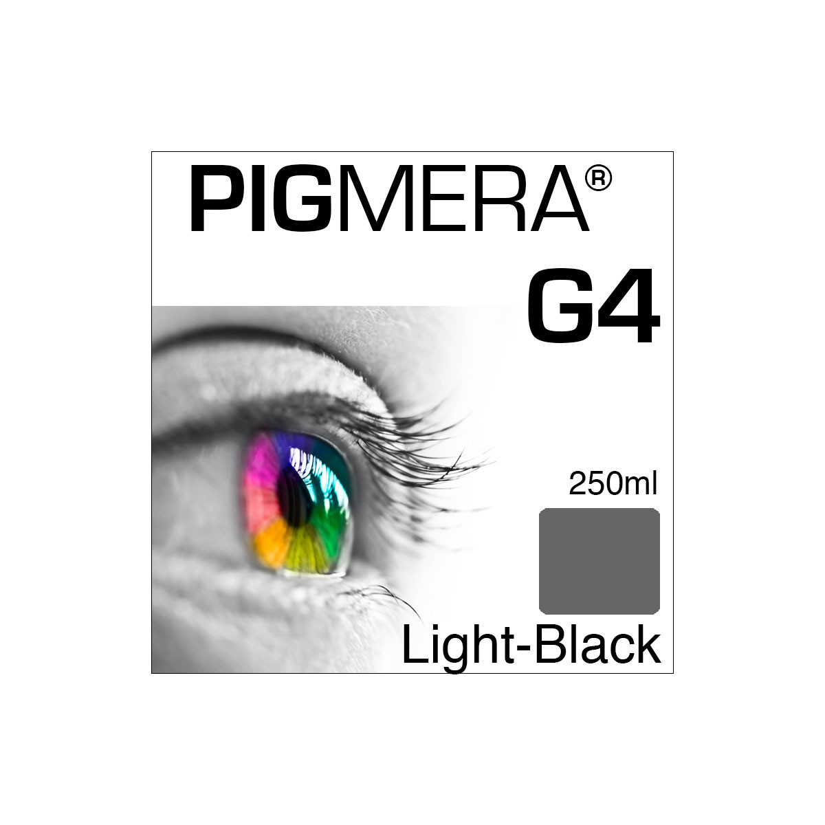 farbenwerk Pigmera G4 Flasche Light-Black 250ml