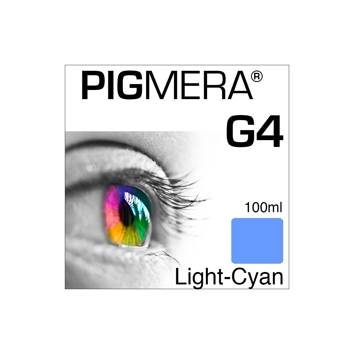 farbenwerk Pigmera G4 Flasche Light-Cyan 100ml
