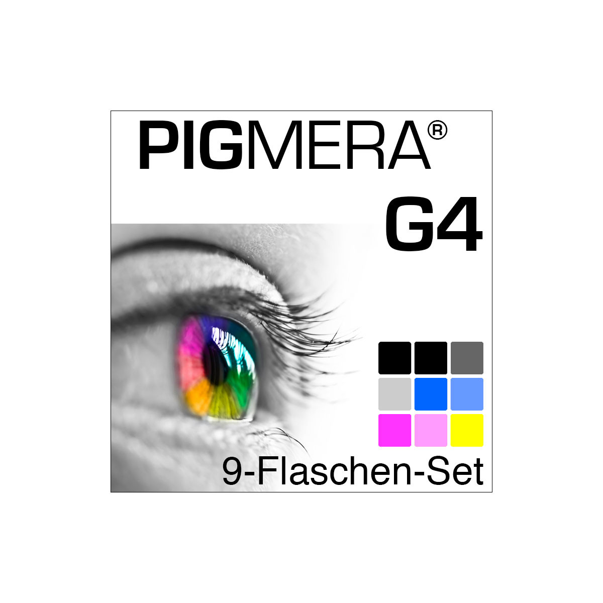 farbenwerk Pigmera G4 9-Flaschen-Set