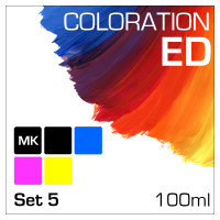 Coloration ED 5-Flaschen Set 100ml (inkl. Pigment-Black)