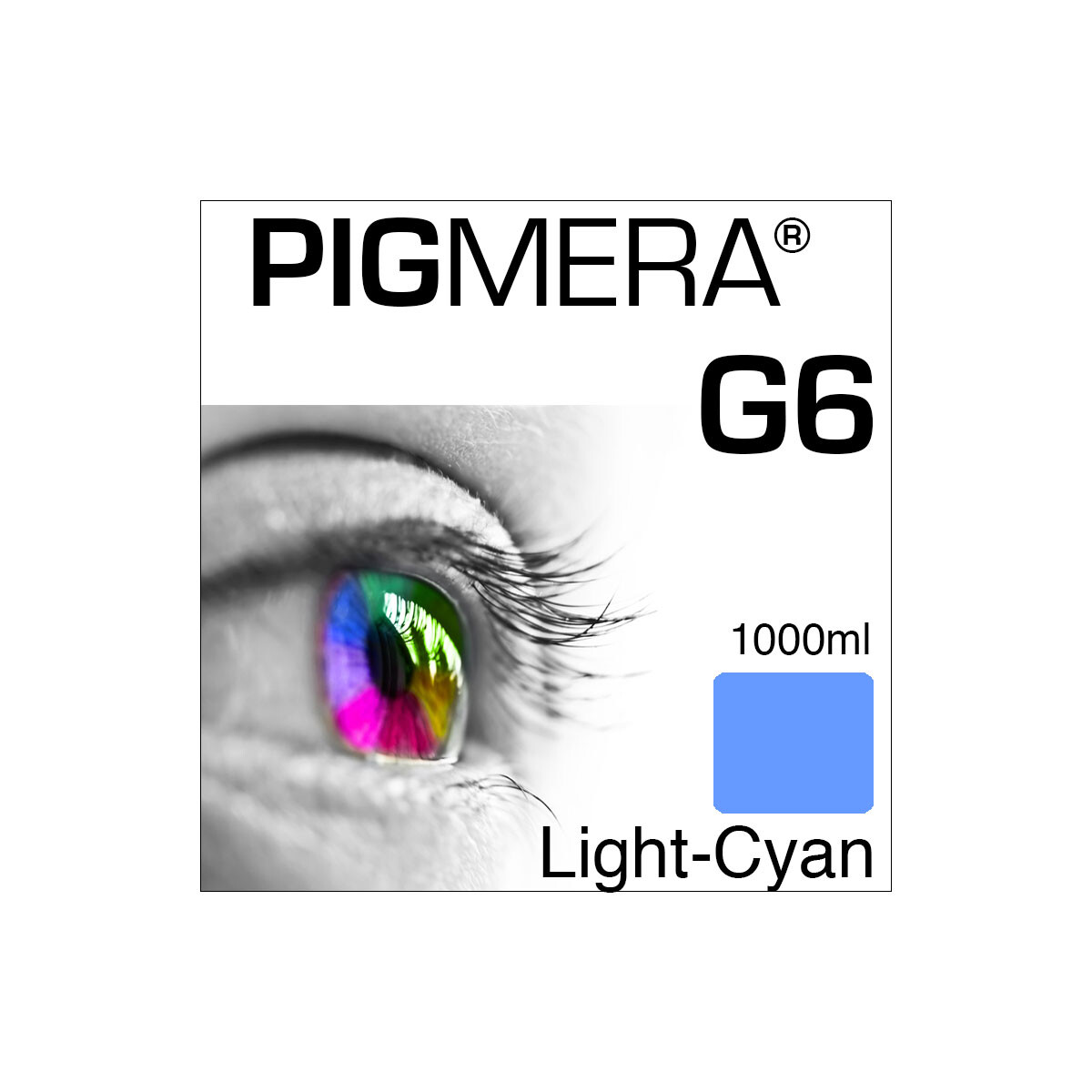 farbenwerk Pigmera G6 Bottle Light-Cyan 1000ml