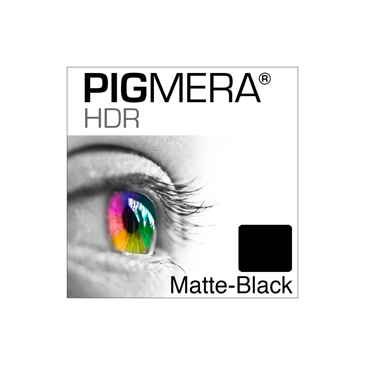 farbenwerk Pigmera HDR Flasche Matte-Black