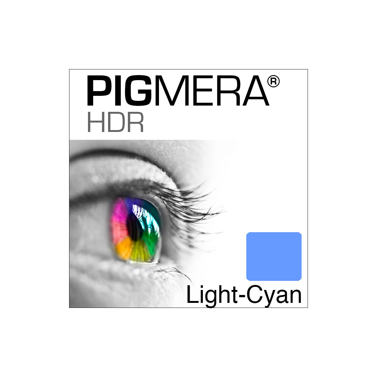 farbenwerk Pigmera HDR Flasche Light-Cyan