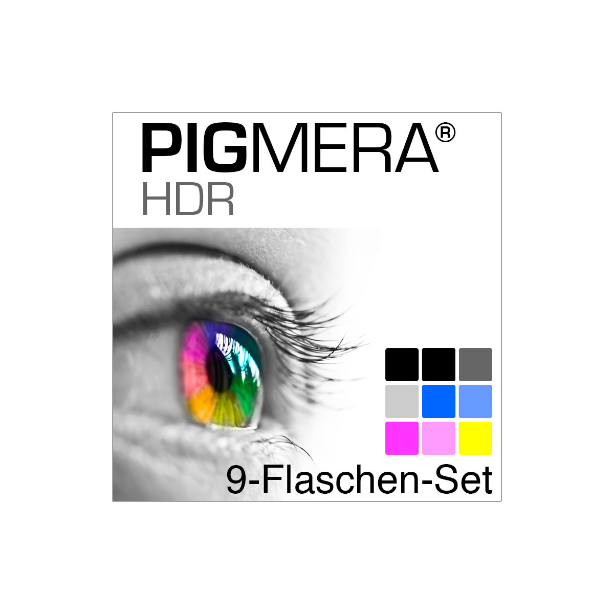 farbenwerk Pigmera HDR 9-Bottle-Set