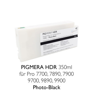 Kompatible Tintenpatrone Pigmera HDR 350ml T5961 Photo-Black