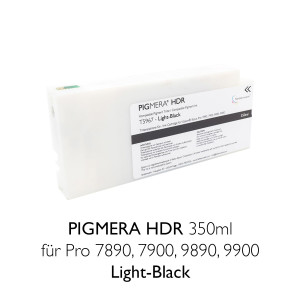 Kompatible Tintenpatrone Pigmera HDR 350ml T5967 Light-Black