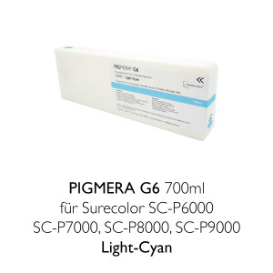 Kompatible Tintenpatrone Pigmera G6 700ml T8045 Light-Cyan