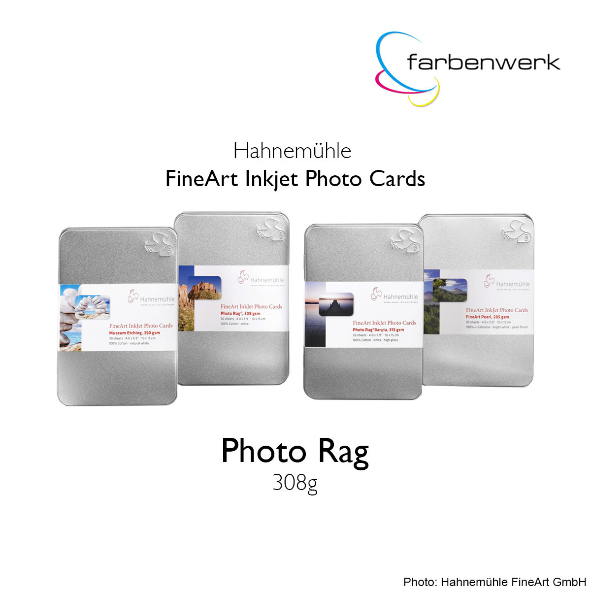 Hahnemühle Photo Cards Photo Rag 308 30 sheets 10x15cm