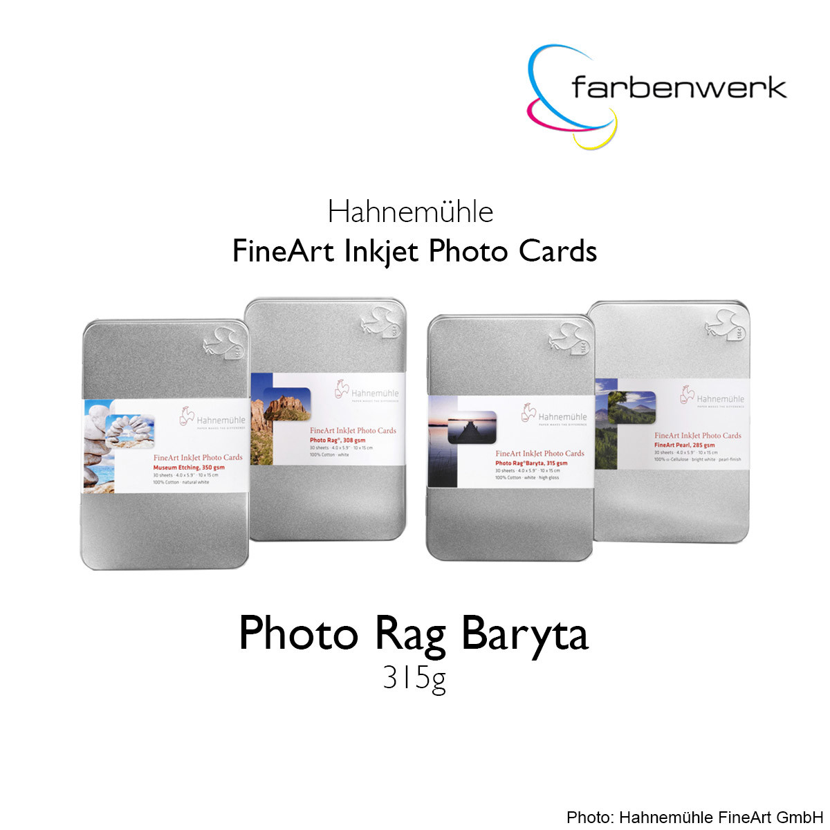 Hahnemühle Photo Cards Photo Rag Baryta 30 Blatt DinA5