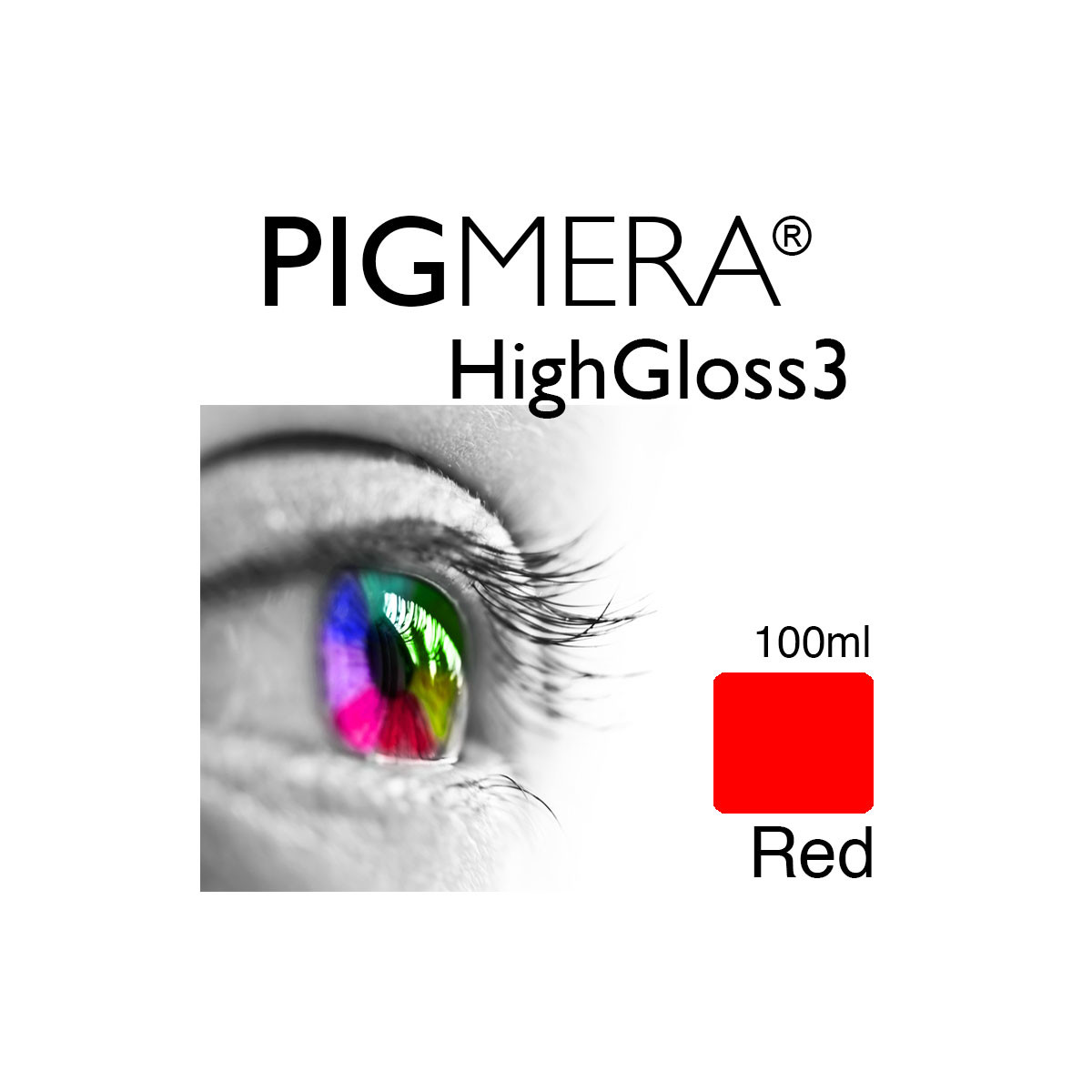 farbenwerk Pigmera HG3 Bottle 100ml Red